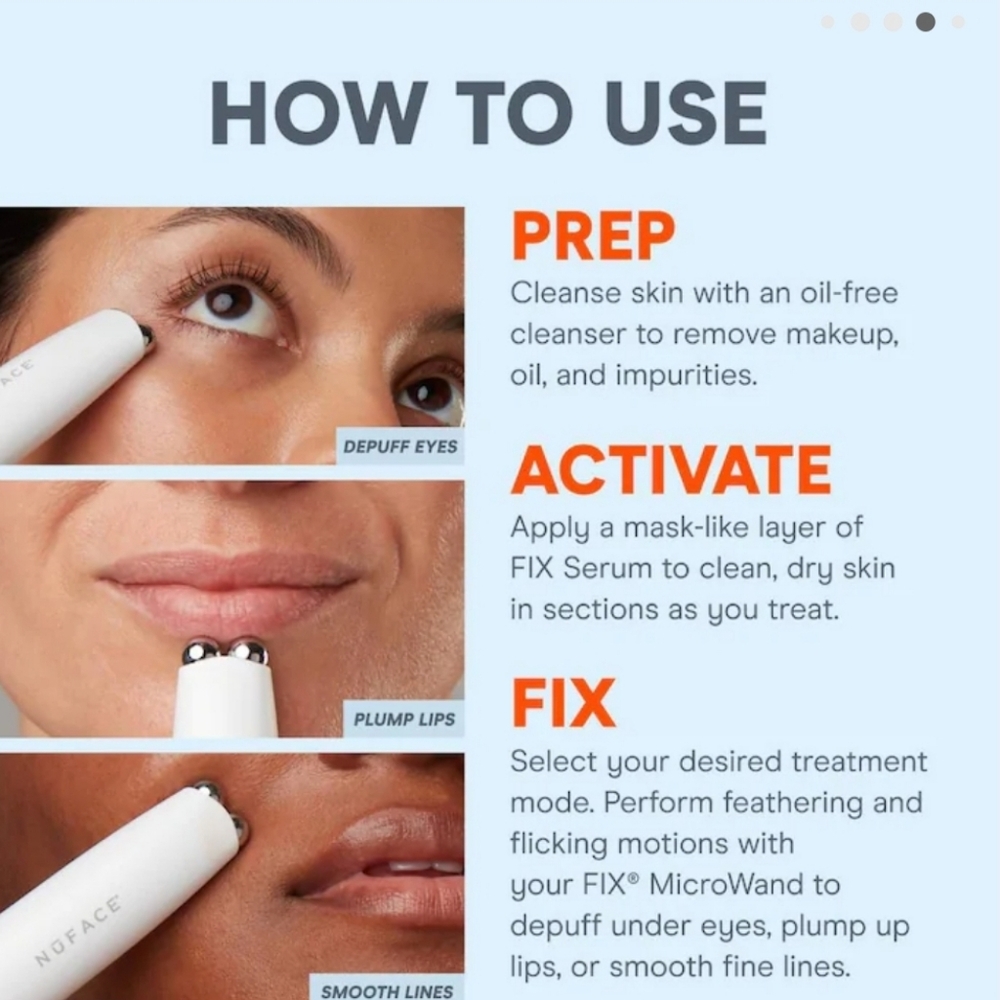 NuFace FIX MicroWand - Sleek White Design - Picture 6 of 16